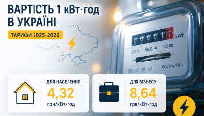 Скільки коштує кіловат електроенергії в Україні: тарифи 2025-2026