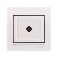 Розетка ТВ конечная LEZARD Deriy белая 702-0202-130