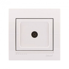 Розетка ТВ конечная LEZARD Deriy белая 702-0202-130