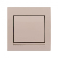 Выключатель одноклавишный LEZARD Deriy крем 702-0303-100