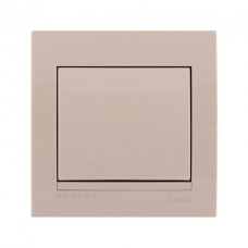 Выключатель одноклавишный LEZARD Deriy крем 702-0303-100