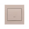 Выключатель одноклавишный промежуточный LEZARD Deriy крем 702-0303-107 