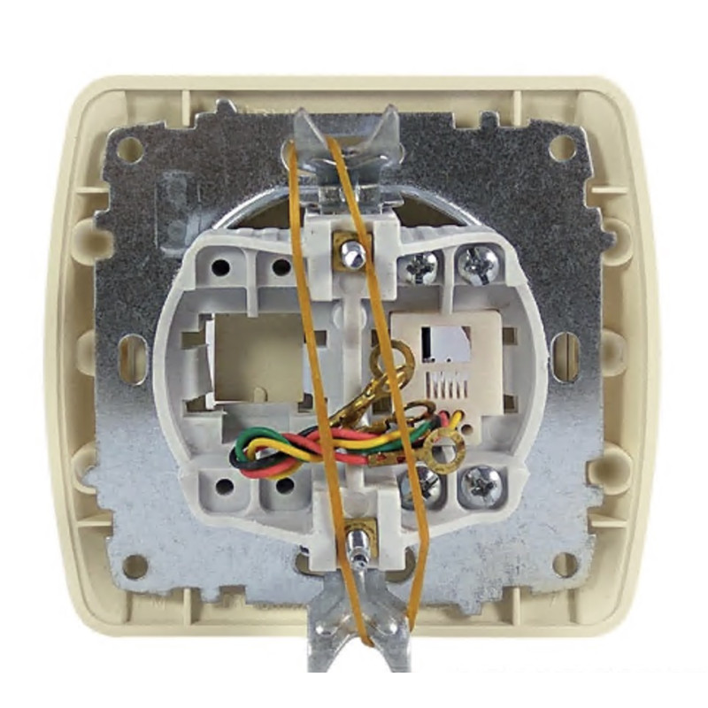 Розетка одинарная телефонная RJ-11 EL-BI Zirve крем (501-000300-221)