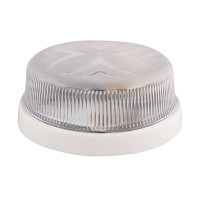 Светильник ERKA 1102 настенно-потолочный круглый белый/прозрачный E27 IP 20