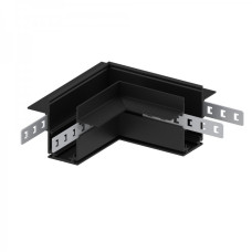 Угловой соединитель для низковольтного встроенного шинопровода Feron LD2004 черный 41980