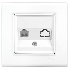 Розетка телефонная VIKO Linnera белая 90400013