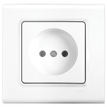 Розетка одинарная б/з VIKO Linnera белая 91400007