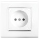 Розетка одинарная б/з VIKO Linnera белая 91400007