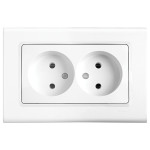 Розетка двомісна б/з VIKO Linnera біла 90400055