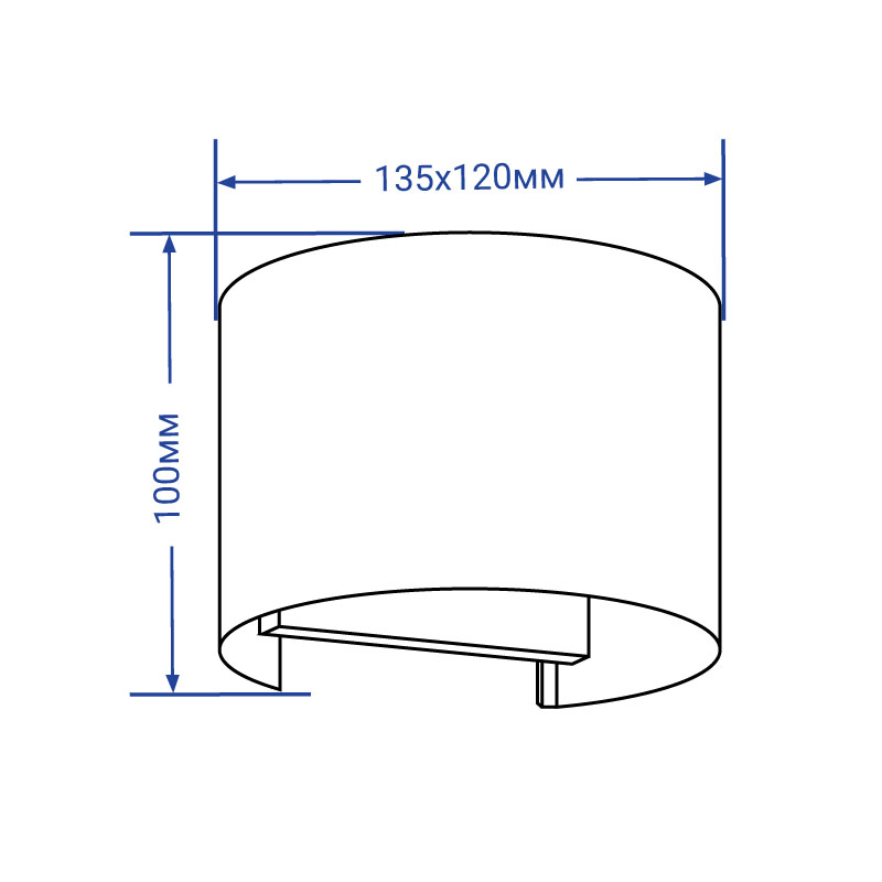 Архитектурный светильник FERON DH013 2х3W белый 11873