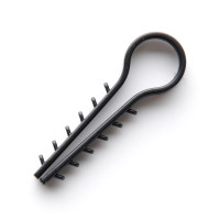 Дюбель ёлка круглая черная d-12мм APRO (100шт)