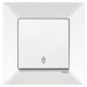 Выключатель одноклавишный проходной VIKO Meridian белый 90970004-WH
