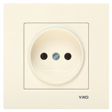 Розетка одинарная б/з VIKO Karre крем 90960107