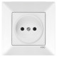 Розетка одинарна б/з VIKO Meridian біла 90970007-WH