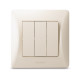 Выключатель трехлавишный VIDEX Binera крем VF-BNSW3-CR