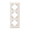 Рамка тройная вертикальная VIDEX Binera крем (VF-BNFR3V-CR)