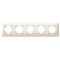 Рамка пятерная горизонтальная VIDEX Binera крем (VF-BNFR5H-CR)