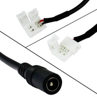 Коннектор для светодиодных лент OEM №12 mini Jack "мама" с проволокой, 15см SC-12-FWC-2