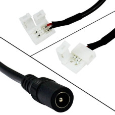 Коннектор для светодиодных лент OEM №12 mini Jack "мама" с проволокой, 15см SC-12-FWC-2