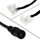 Коннектор для светодиодных лент OEM №12 mini Jack "мама" с проволокой, 15см SC-12-FWC-2