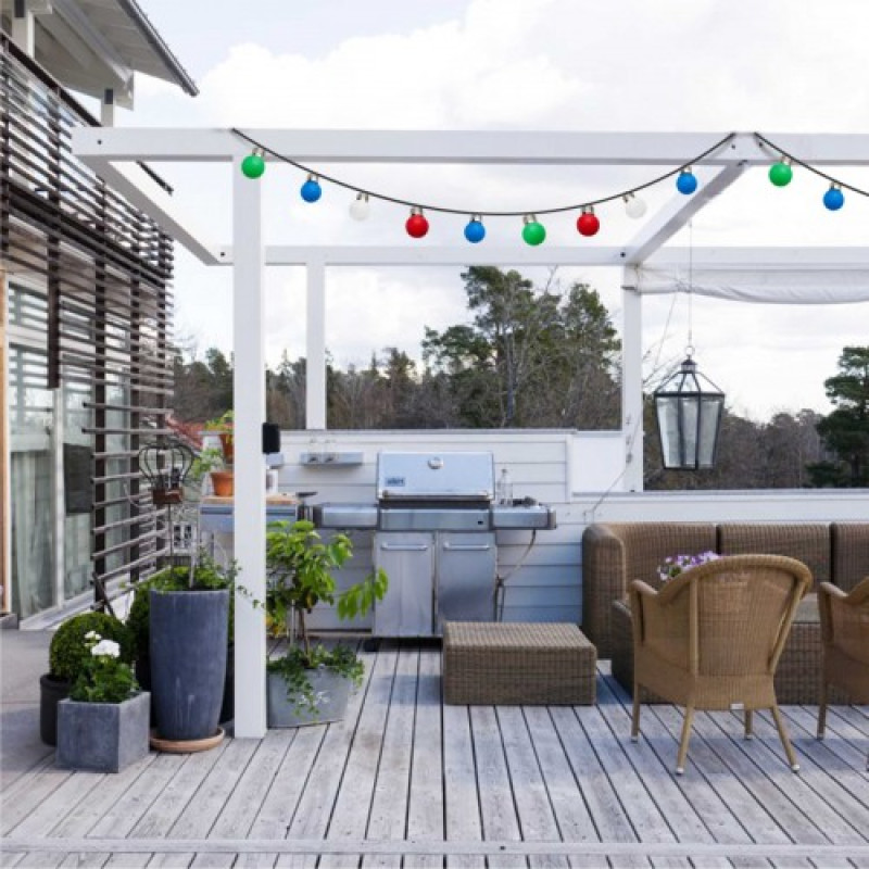 Вулична гірлянда Белт-лайт CL50-8 чорна 29883