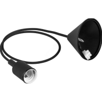 Светильник подвесной FERON LH127 E27 черный 22352