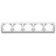 Рамка пятерная горизонтальная белая EL-BI Zirve (501-000202-250)