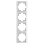 Рамка четвірна вертикальна VIKO Carmen біла 90571004