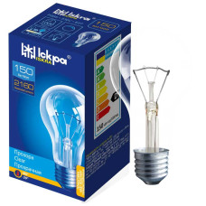 Лампа накаливания прозрачная Искра А65 150Вт Е27