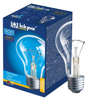 Лампа накаливания прозрачная Искра А65 300Вт Е27