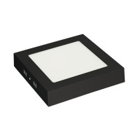 Накладний LED світильник HOROZ ARINA-12 12W 6400К квадрат чорний 016-026-0012-050