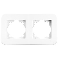 Рамка двойная VIKO Rollina белая 90480052