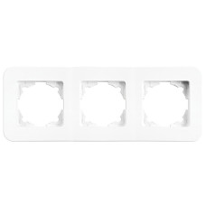Рамка тройная VIKO Rollina белая 90480053