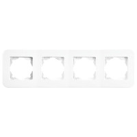 Рамка четверная VIKO Rollina белая 90480054