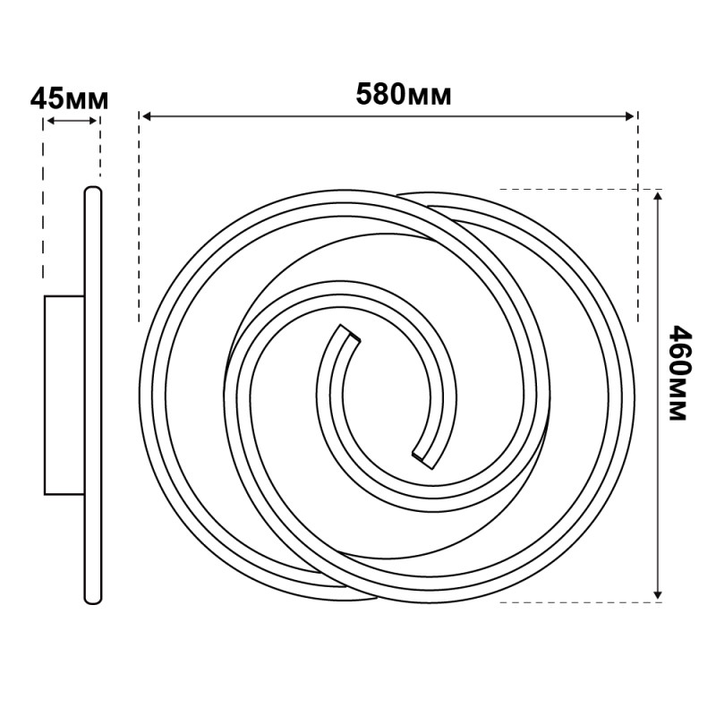 Светодиодный Smart светильник DOMINO VIOLUX 90W 3000-6000K 4800LM круг 220555