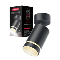 Светильник точечный поворотный накладной без лампы MAX-SD-GU10-BL MAXUS Surface Downlight Base
