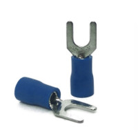 Кабельный наконечник АСКО-УКРЕМ вилочный в изоляции SV 2 х 4 A0060040003 (100шт)