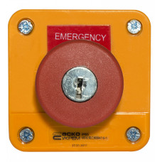 Пост одноместный АСКО-УКРЕМ "Аварийный стоп" XAL-J184 A0140020043