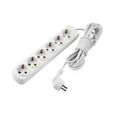 Удлинитель LEZARD 6 входов 3м с заземлением Letitia 721-0603-601