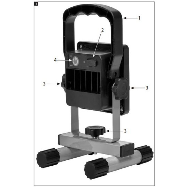 Ліхтар кемпінг прожектор Ansult 016210 9W 2000mah