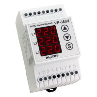 Реле напряжения DigiTOP на DIN-рейку VP-380V V-protector 3Ф линейное