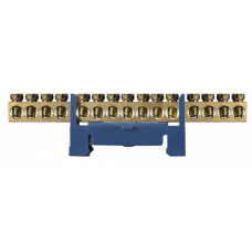 Нулевая шина на Din-рейку BC-515 6х9 15 отверстий АСКО-УКРЕМ A0150120036