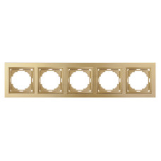 Рамка пятерная NILSON Touran Золото 24150095