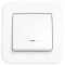 Выключатель одноклавишный с подсветкой VIKO Rollina белый 90420019