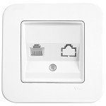 Розетка компьютерная VIKO Rollina белая 90420032