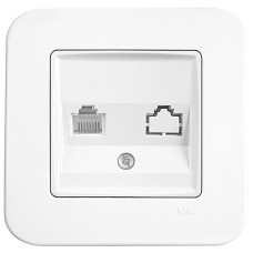 Розетка компьютерная VIKO Rollina белая 90420032