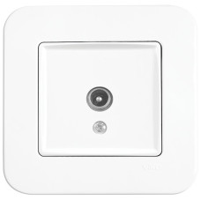 Розетка ТВ проходная VIKO Rollina белая 90420060