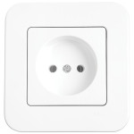 Розетка одинарная б/з VIKO Rollina белая 90420007