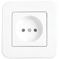 Розетка одинарна б/з VIKO Rollina біла 90420007