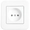 Розетка одинарная б/з VIKO Rollina белая 90420007